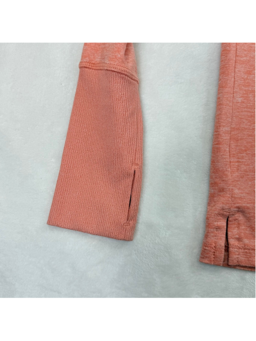 Women's Nike Coral Dri-Fit Long Sleeve Running Tee Activewear Small Thumb Holes - Picture 5 of 14